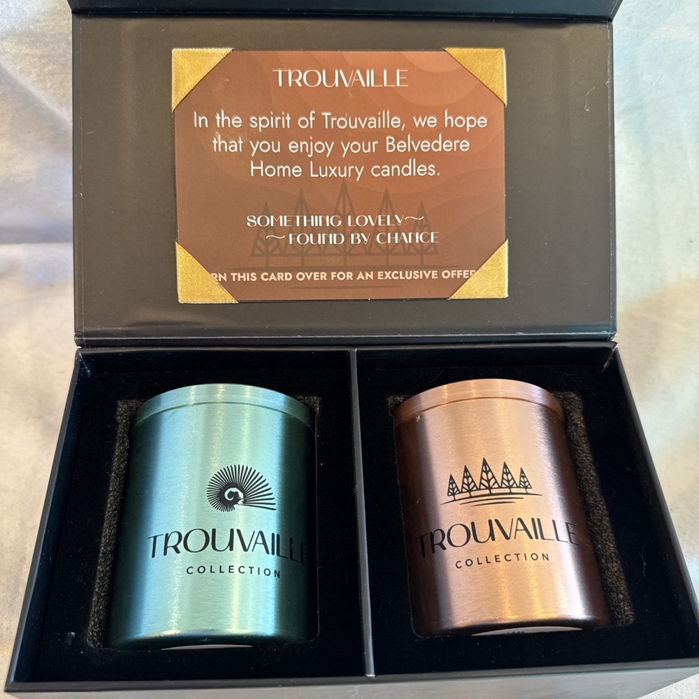2 Luxury Soy Candles Long Clean Burning Ocean Seasalt & Sandalwood Bergamot NEW